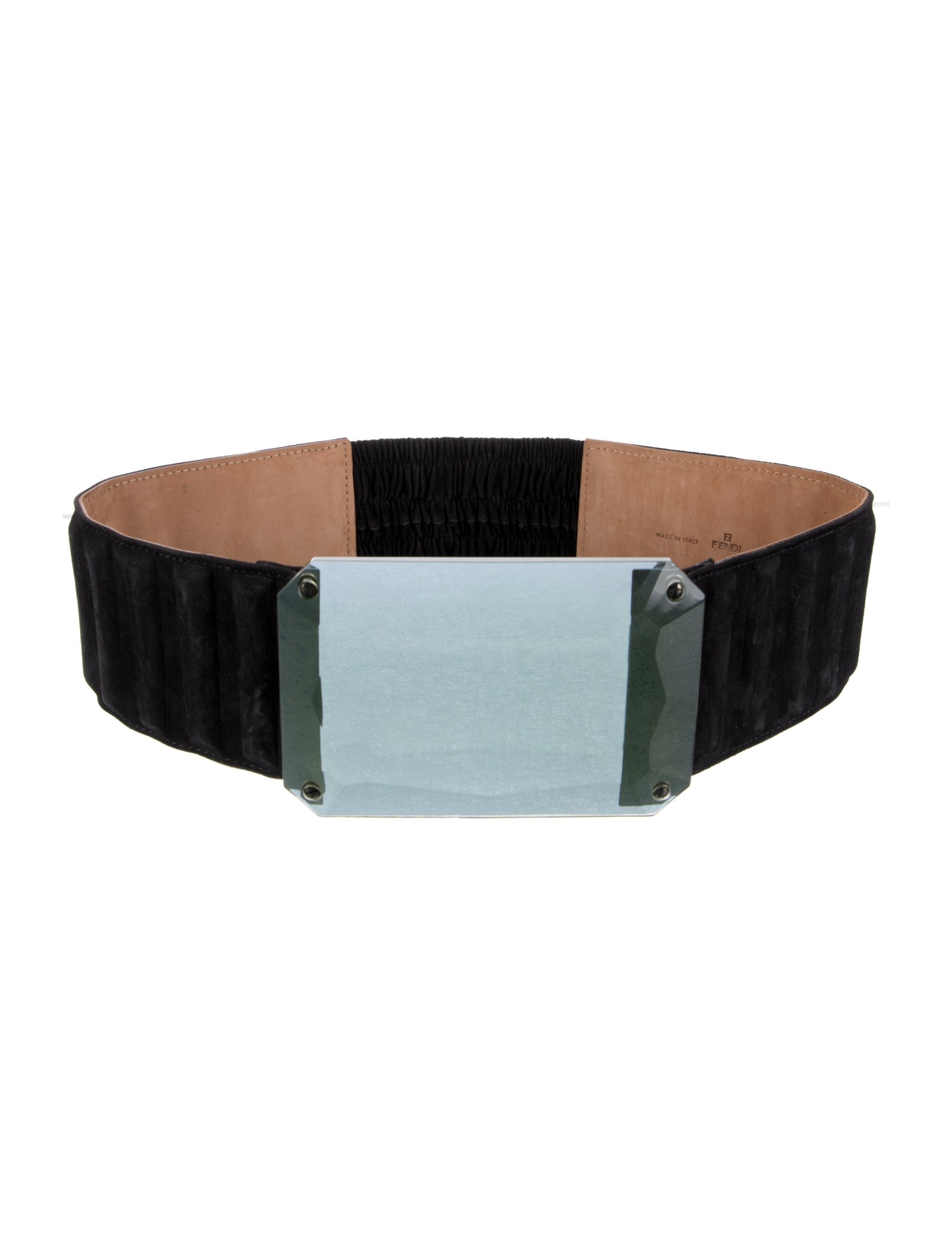 Fendi Wide Suede Waist Belt