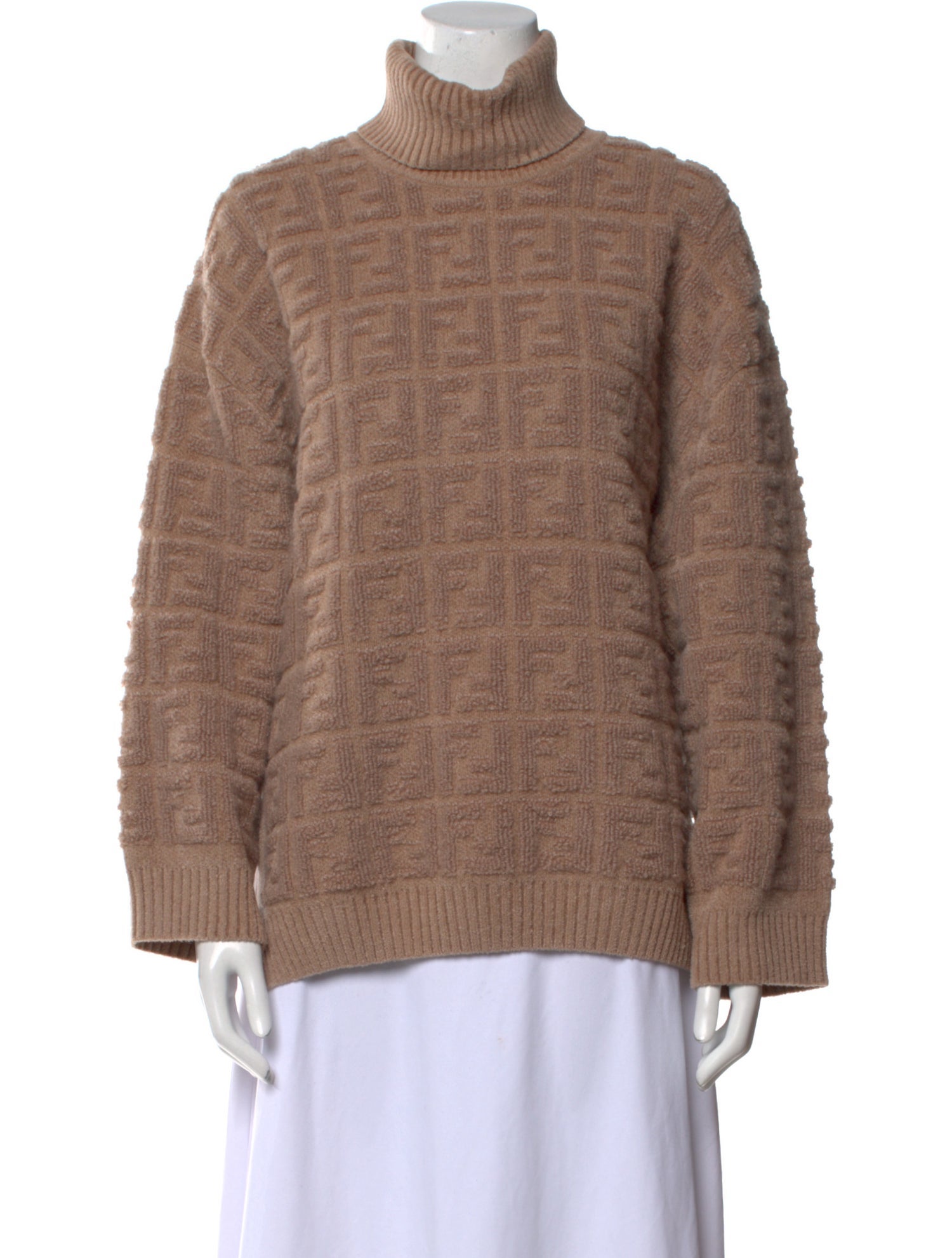 Fendi Turtleneck Long Sleeve Sweatshirt
