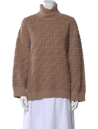 Fendi Turtleneck Long Sleeve Sweatshirt
