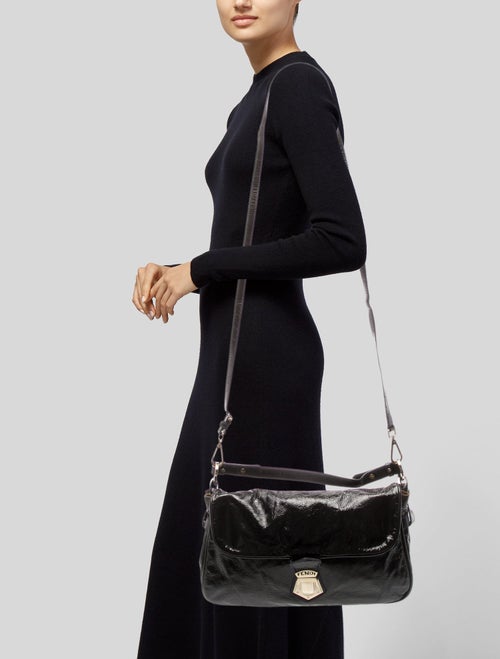 Fendi Patent Leather Top Handle Bag