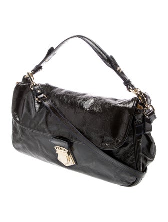 Fendi Patent Leather Top Handle Bag
