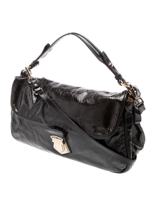 Fendi Patent Leather Top Handle Bag