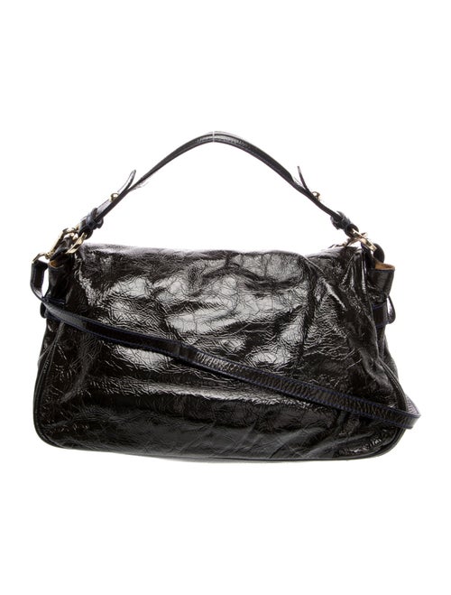 Fendi Patent Leather Top Handle Bag