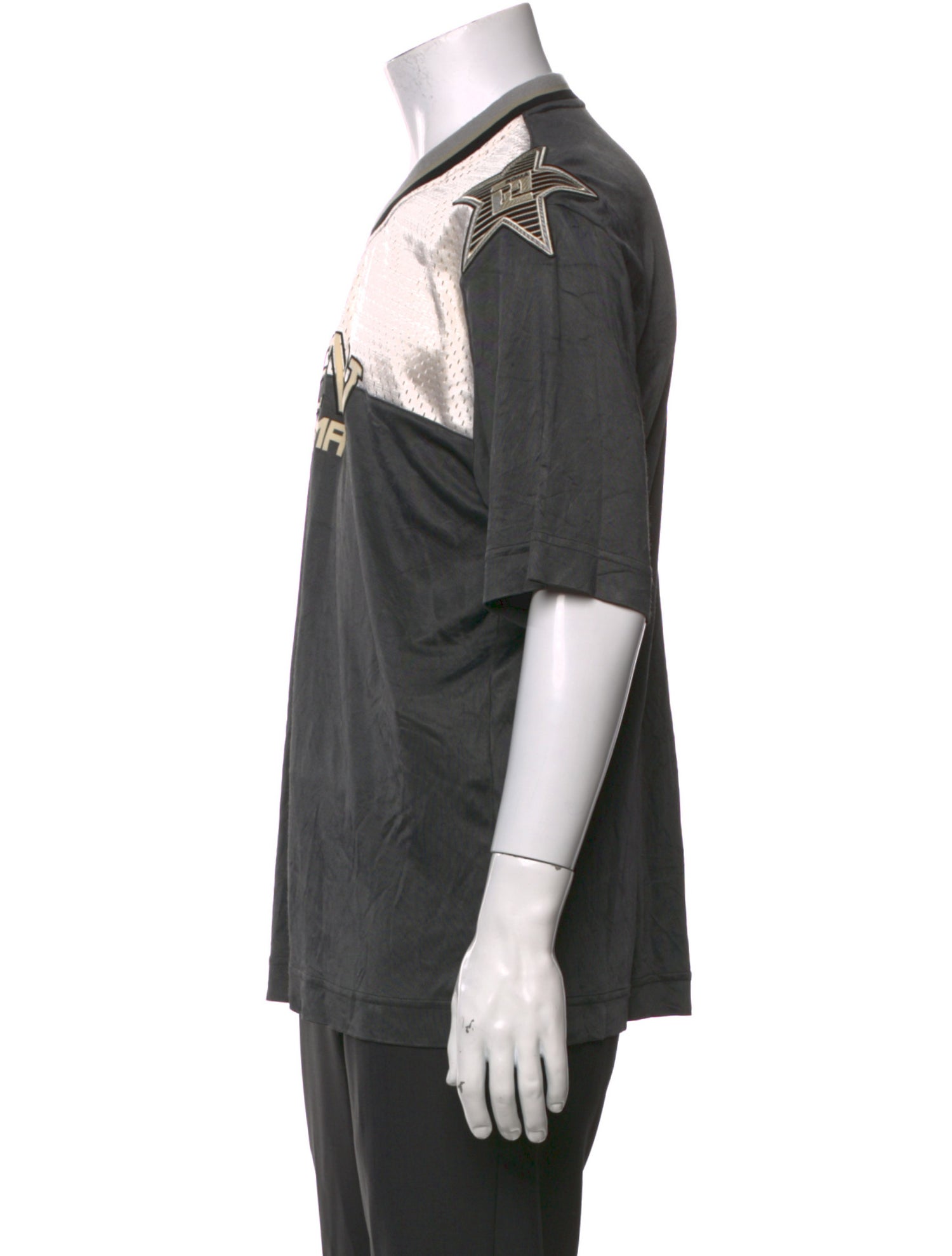 Fendi Graphic Print V-Neck Jersey