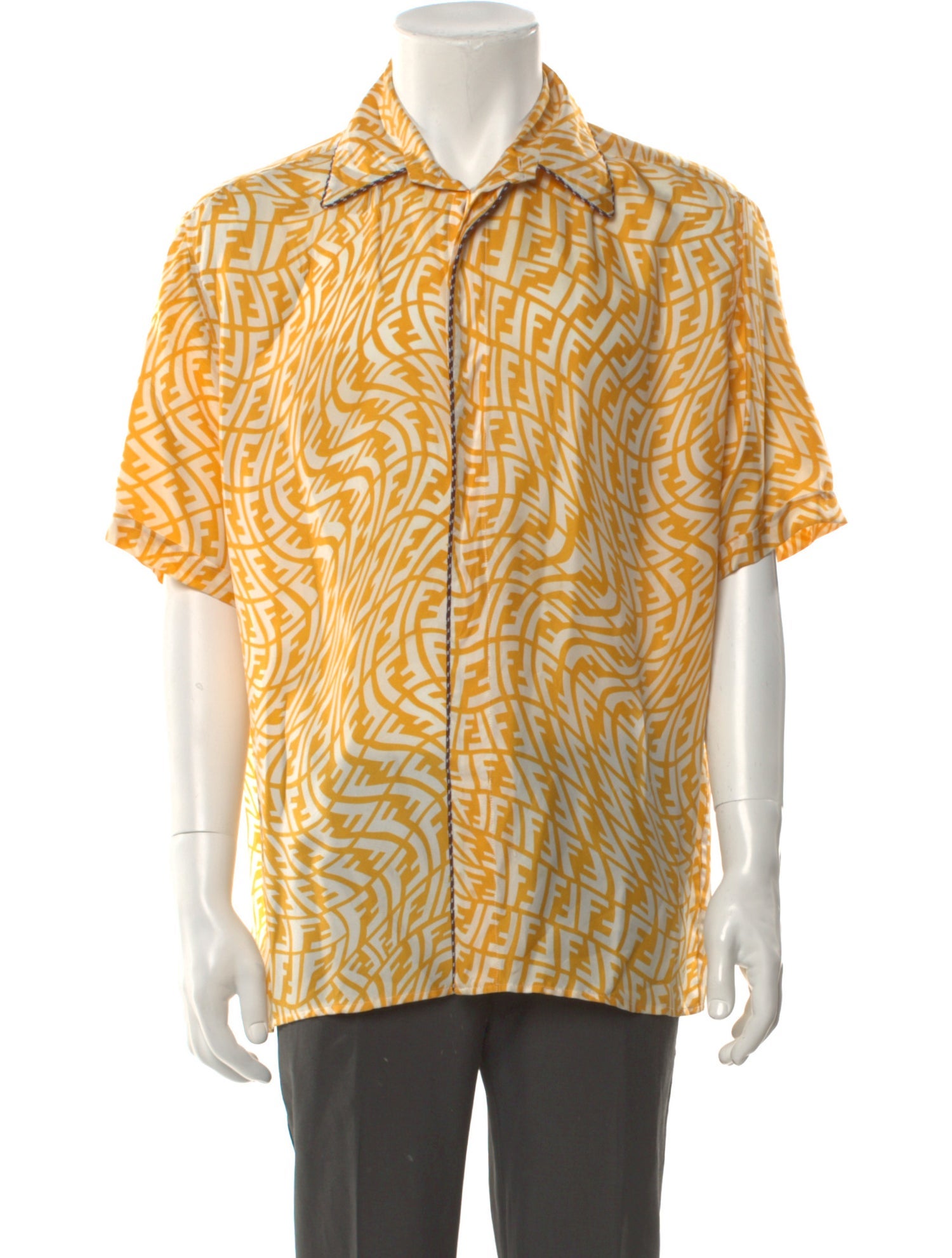 Fendi Zucca FF Logo Silk Shirt