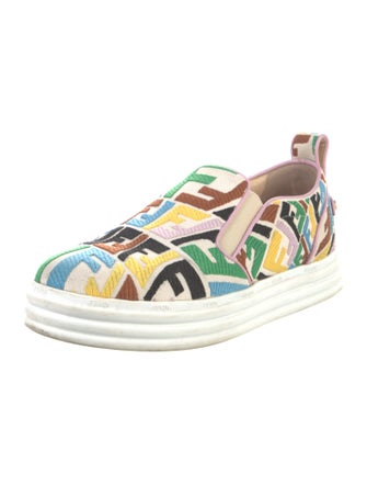 Fendi Zucca FF Logo Canvas Sneakers