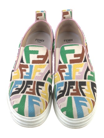 Fendi Zucca FF Logo Canvas Sneakers