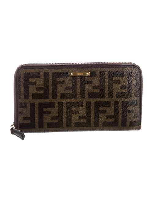 Fendi Zucca FF Logo Printed Continental Wallet