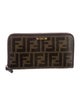 Fendi Zucca FF Logo Printed Continental Wallet