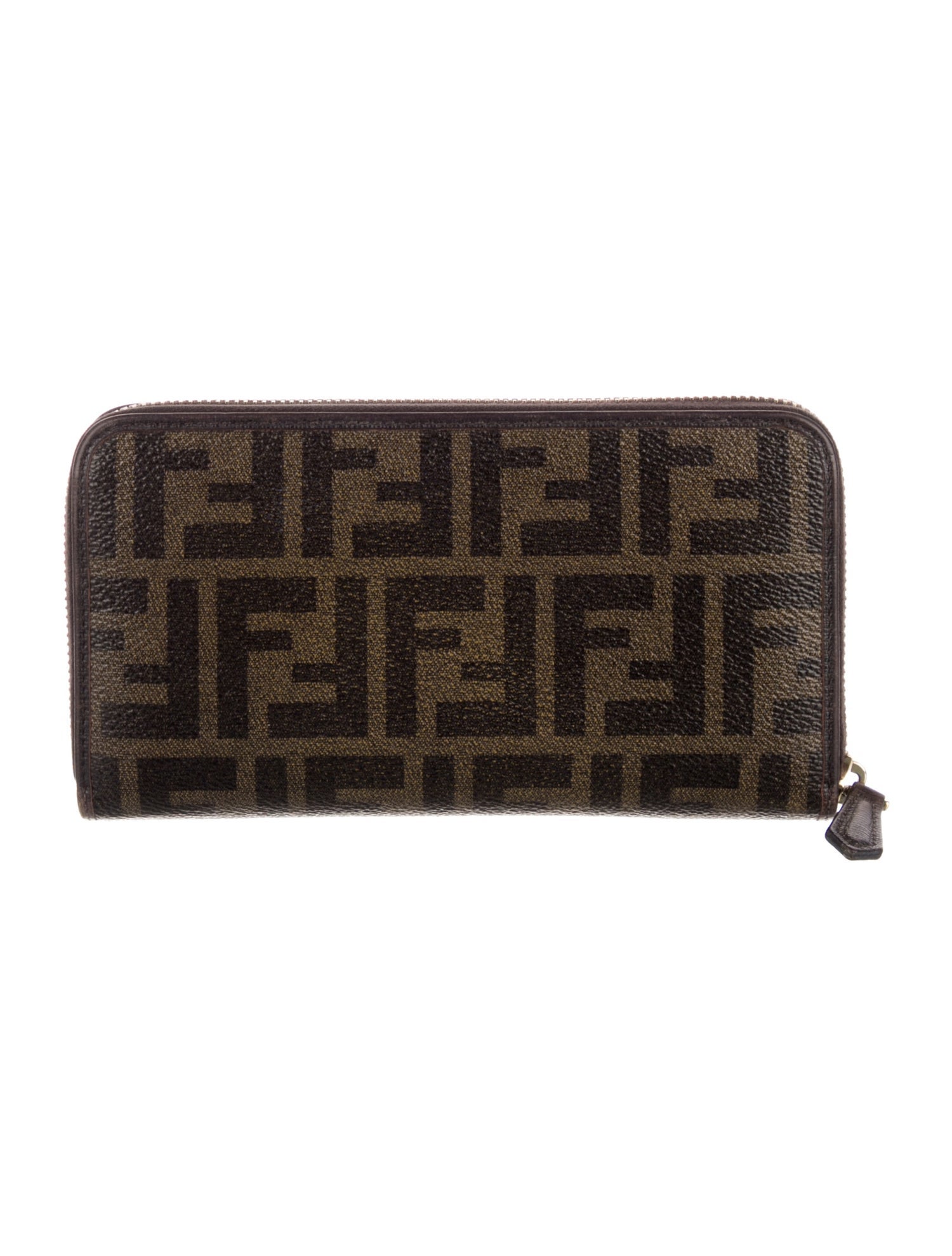 Fendi Zucca FF Logo Printed Continental Wallet