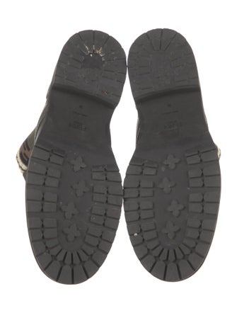 Fendi Rockoko Zucca FF Logo Combat Boots