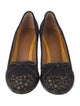 Fendi Printed Fringe Trim Accent Pumps