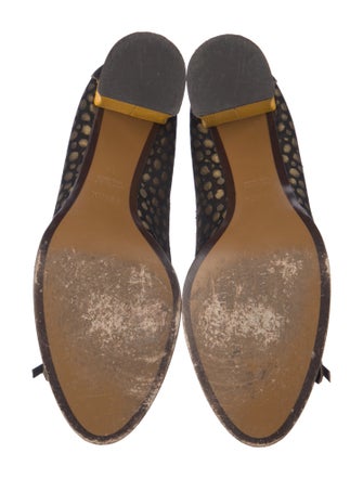 Fendi Printed Fringe Trim Accent Pumps