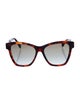 Fendi Cat-Eye Mirrored Sunglasses