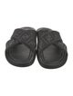 Fendi Zucca FF Logo Leather Slides