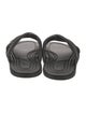 Fendi Zucca FF Logo Leather Slides