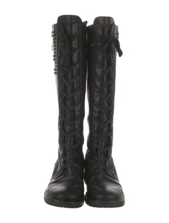 Fendi Leather Combat Boots