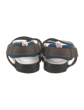 Fendi Zucca FF Logo Printed Slides