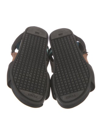 Fendi Zucca FF Logo Printed Slides