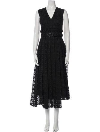 Fendi Silk Midi Length Dress