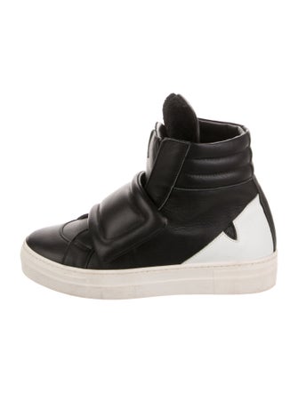 Fendi Leather High Top Sneaker