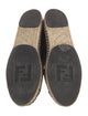 Fendi Satin Floral Print Espadrilles