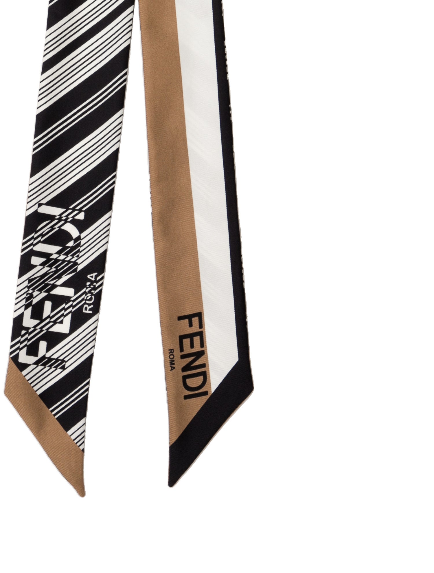 Fendi Silk Zucca FF Logo Scarf