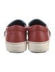 Fendi Leather Colorblock Pattern Sneakers