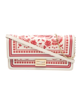 Fendi Leather Baguette Wallet On Chain 2025