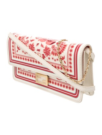 Fendi Leather Baguette Wallet On Chain 2025