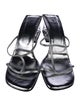 Fendi Leather T-Strap Sandals