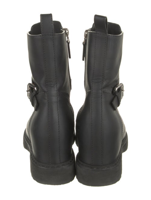 Fendi Leather Combat Boots