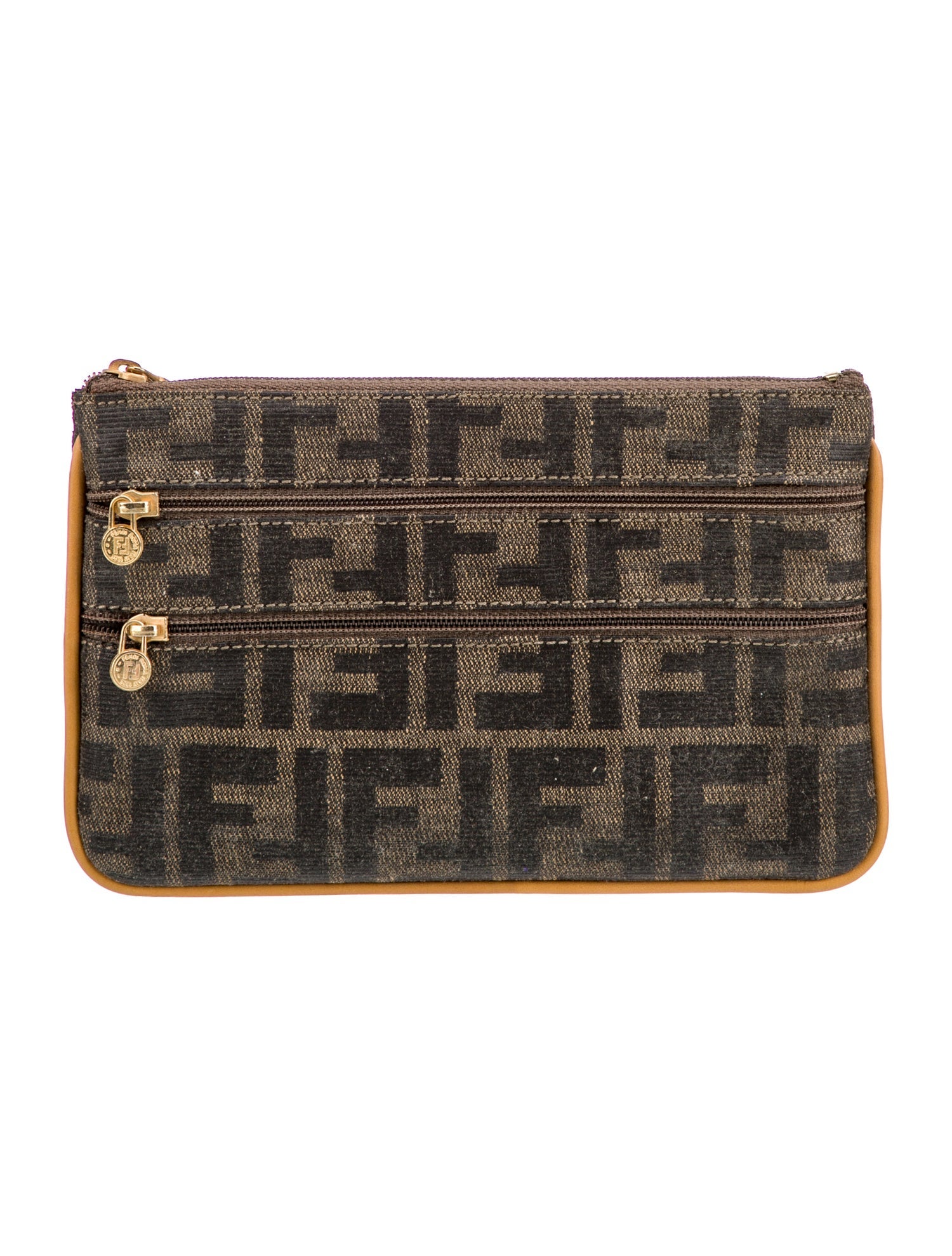 Fendi Zucca FF Clutch Vintage