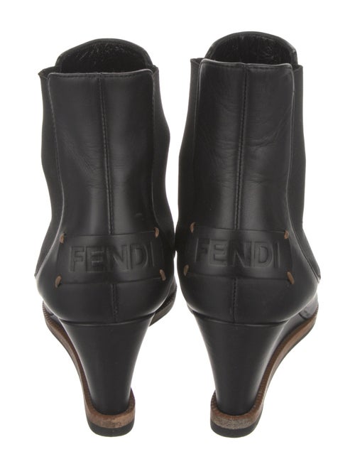 Fendi Leather Chelsea Boots