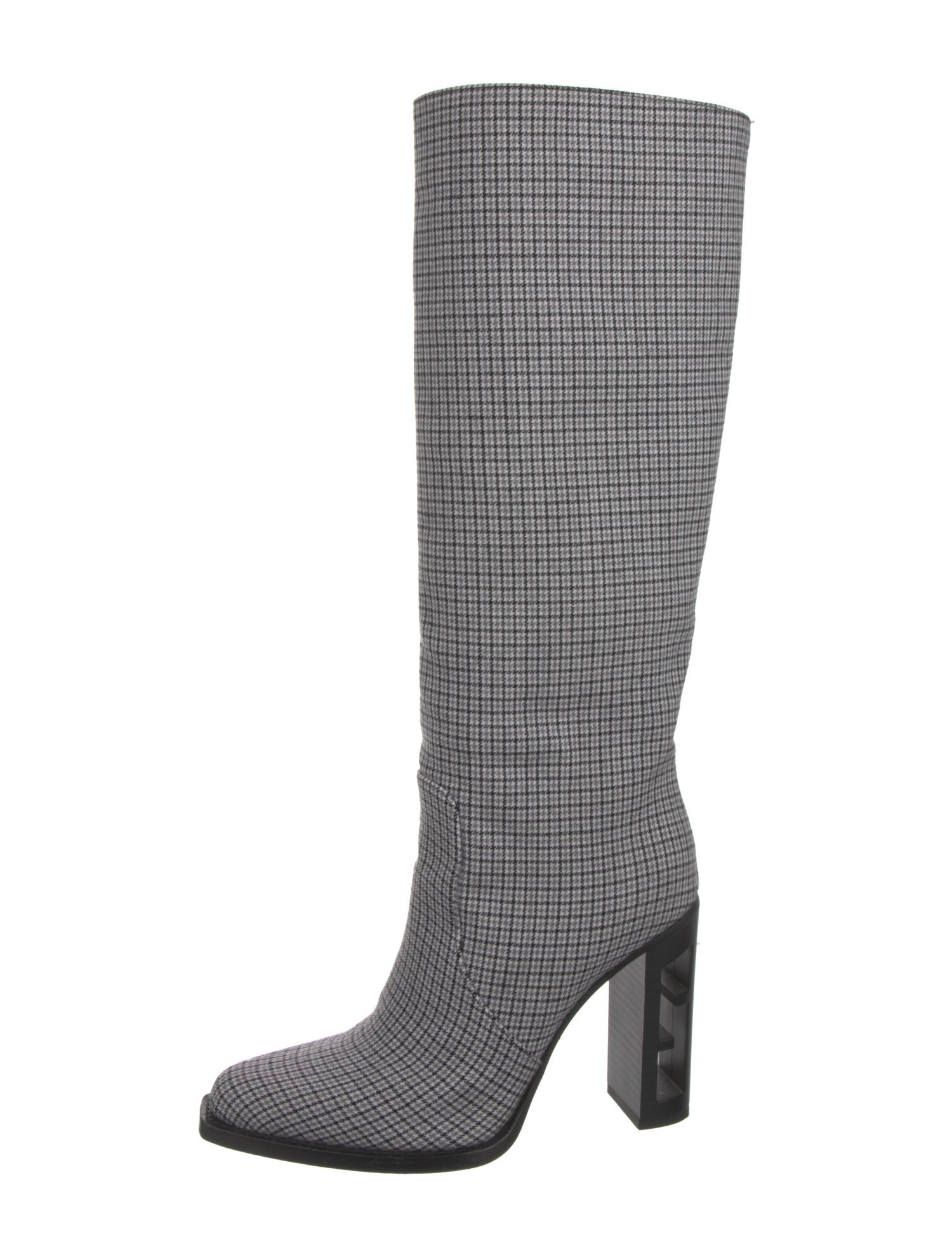 Fendi Houndstooth Print Boots