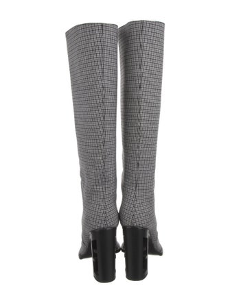 Fendi Houndstooth Print Boots