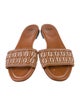 Fendi Intrecciato Weave Leather Slides