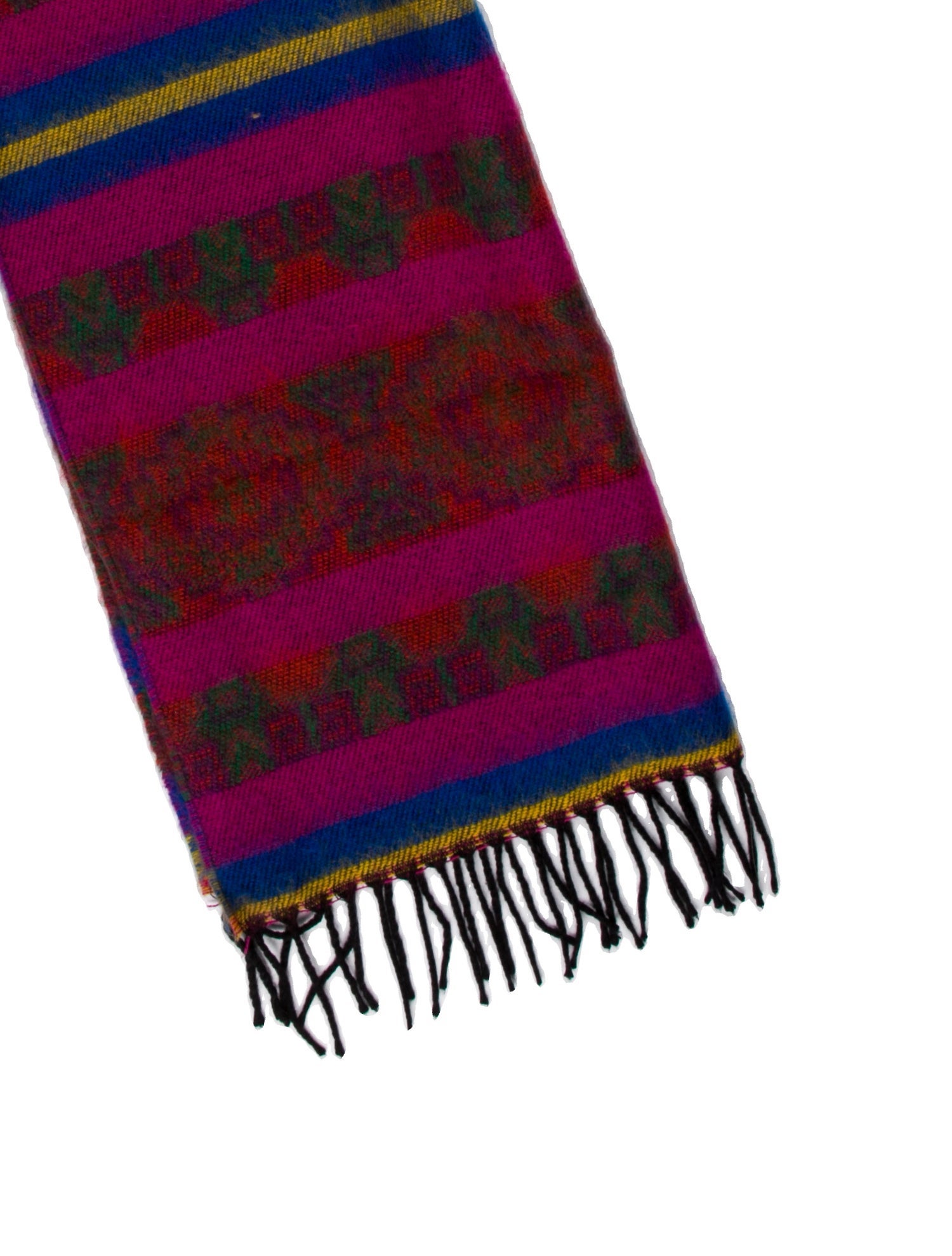 Fendi Acrylic Striped Scarf