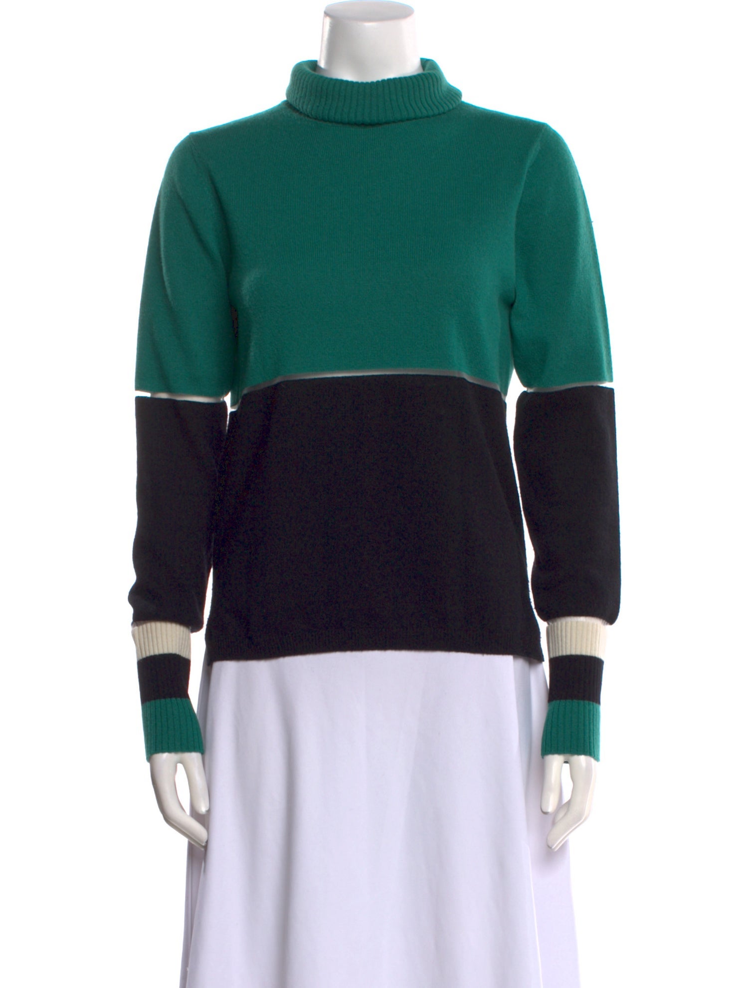 Fendi Cashmere Colorblock Pattern Sweater