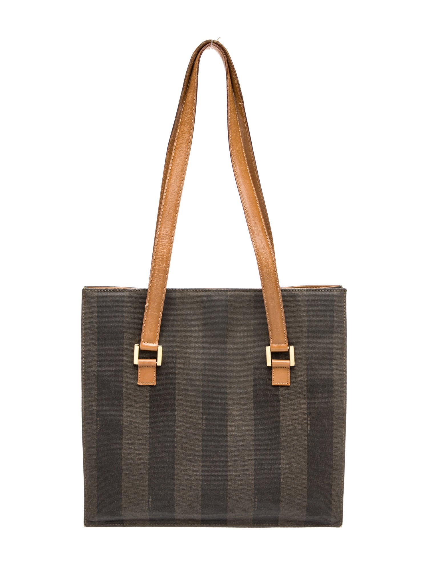 Fendi Pequin Tote Vintage