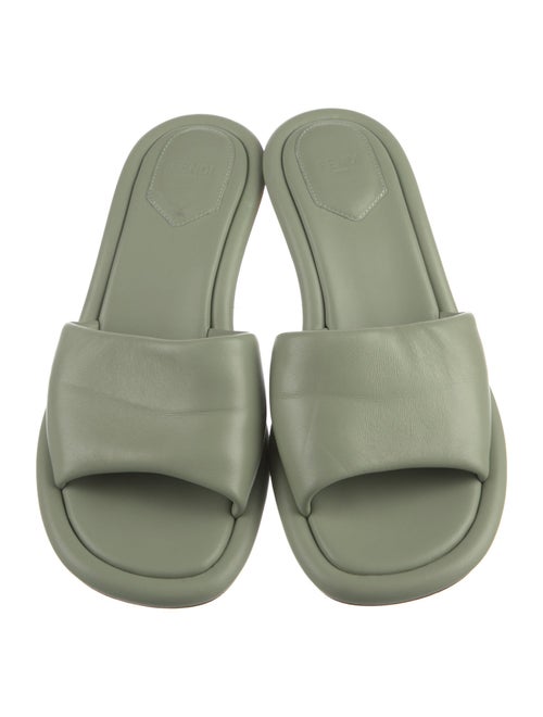 Fendi Leather Slides