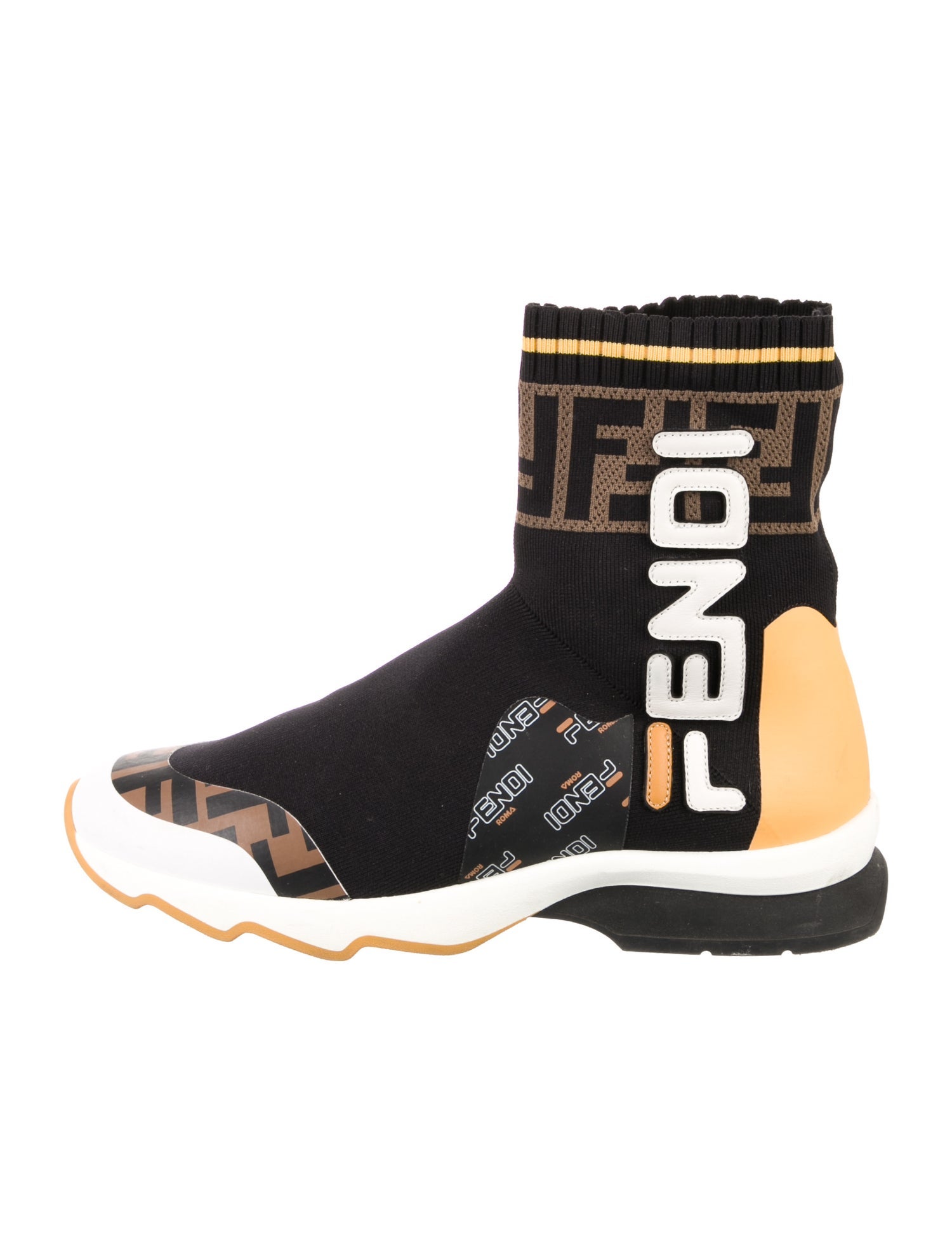 Fendi Zucca FF Logo Printed Boots