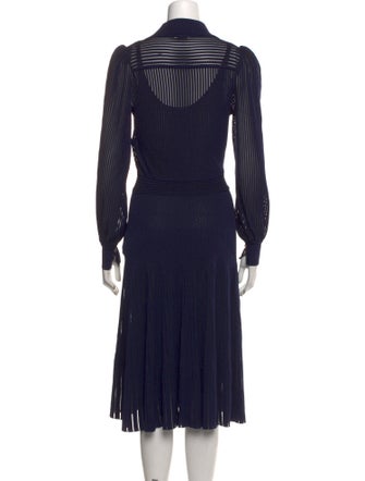 Fendi V-Neck Midi Length Dress