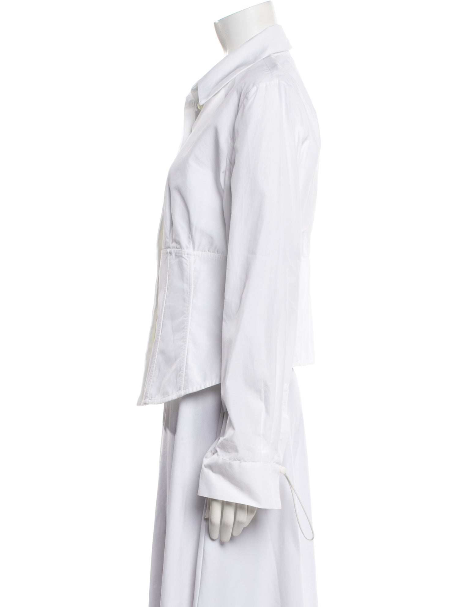 Fendi Long Sleeve Button-Up Top