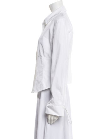 Fendi Long Sleeve Button-Up Top