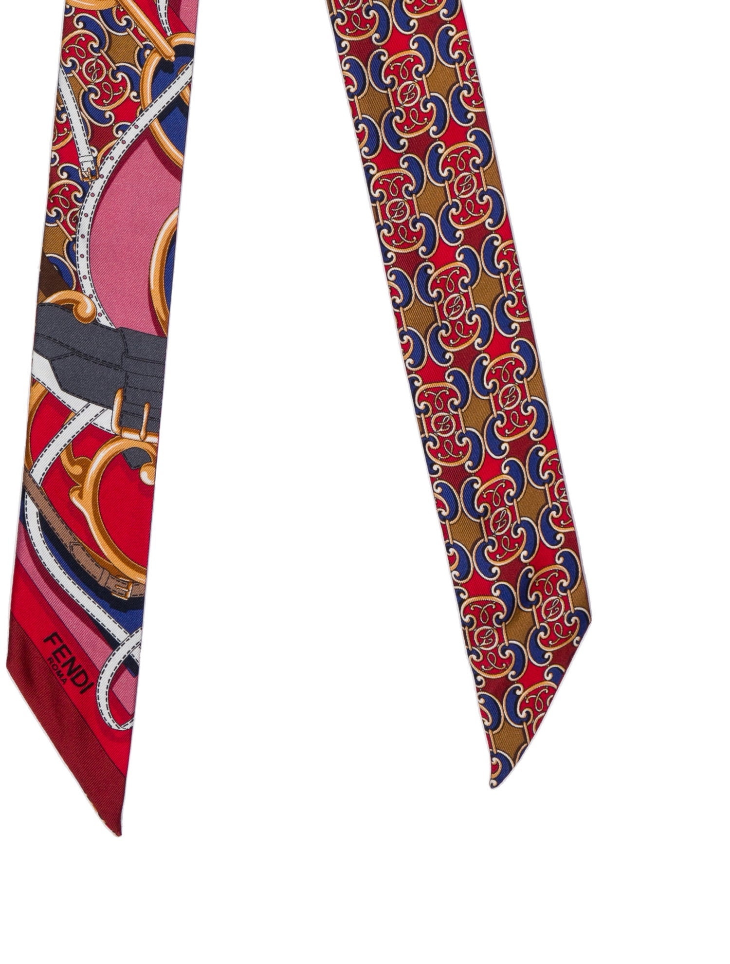 Fendi Wool Zucca FF Logo Scarf