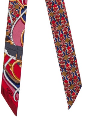 Fendi Wool Zucca FF Logo Scarf