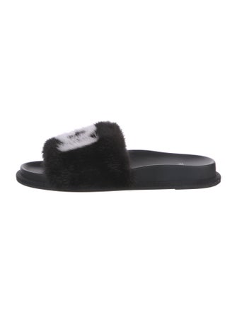 Fendi Fur Slides