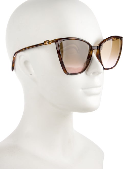 Fendi Zucca FF Logo Cat-Eye Sunglasses