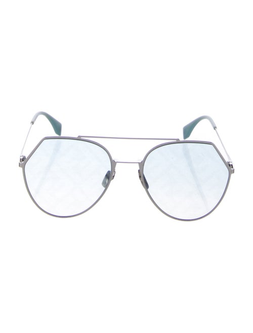 Fendi Aviator Mirrored Sunglasses